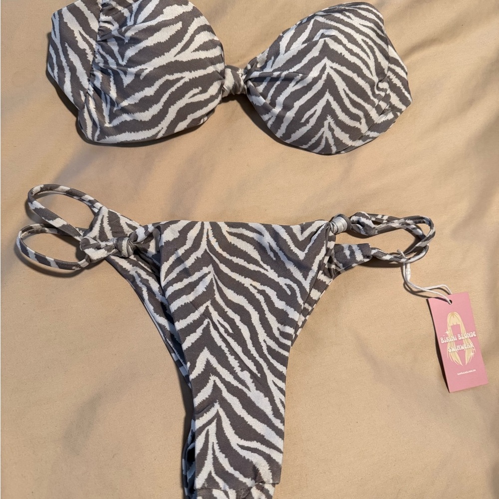 Zebra Print Bikini Set